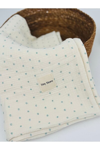 Tiny Mavi Müslin battaniye