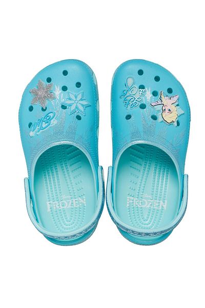Crocs شبشب فروزن إلسا الكلاسيكي للنساء باللون الأزرق