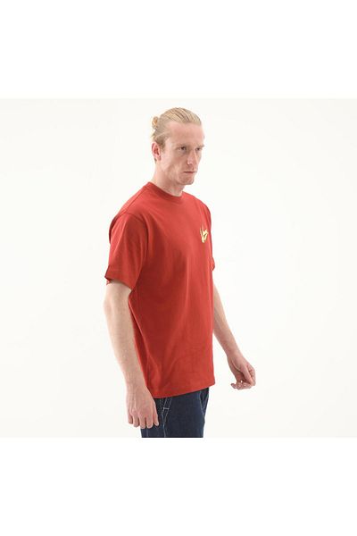 Vans 000K42E2Z1-R Brush Script Loose Ss Men's T-Shirt Orange