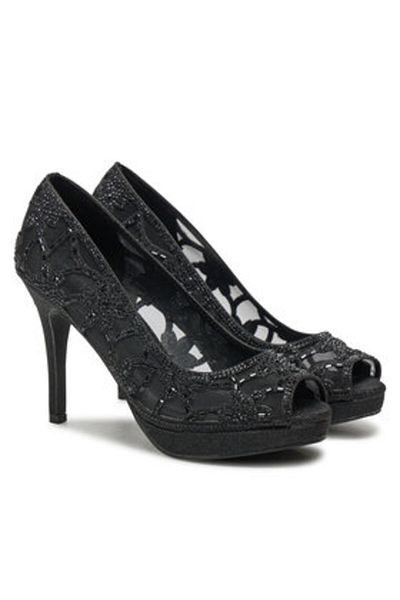 MENBUR pantofi cu toc dama 25835X negru