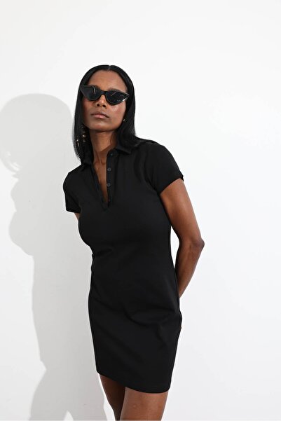 5in1Canpolat Black 100% Cotton Ralph Dress