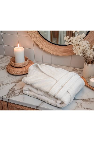 Gentelle Hotel-Quality Velour Bathrobe | Long Sleeves | Ultra-Plush Luxury 100% cotton