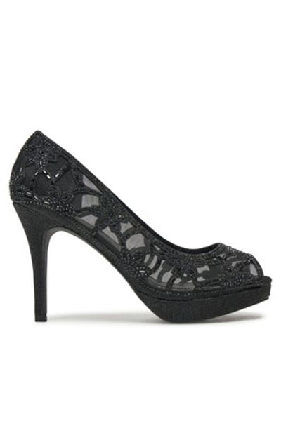 MENBUR pantofi cu toc dama 25835X negru