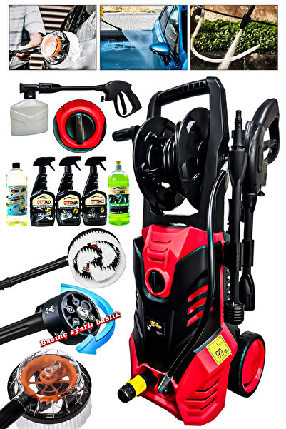 Lieber German Teknoloji LGY205 Elektrikli Yüksek Basınçlı 205 Bar/Psi Bahçe Oto Yıkama Makinesi Bakım Seti Hediye