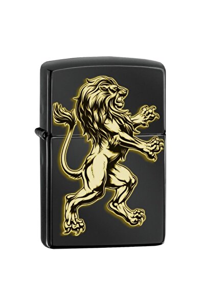 Market66 Arslan Aslan BENZİNLİ Lazer Silinmez Resimli Çakmak Dolu Zippo Tarzı...