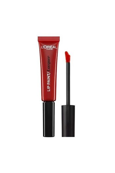 L'Oreal Paris Liquid lipstick, Loreal, Lip Paint Lacquer, 105 Red Fiction
