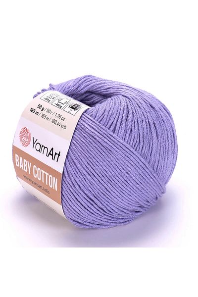 Yarnart Baby Cotton - Baby Hand Knitting νήμα ανοιχτό μωβ-418