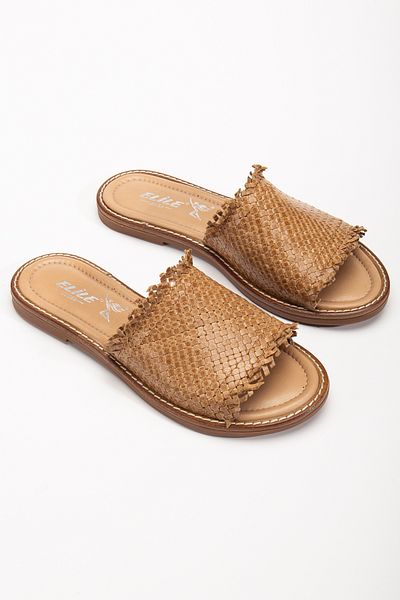 Elile Shoes Genuine Leather Knitted Slippers from Size 35 to Size 41-42-43-44