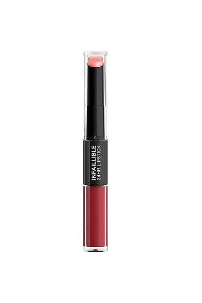 L'Oreal Paris Ruj rezistent la transfer, Loreal, Infallible, cu 2 capete, 502 Red To Stay