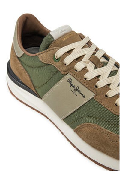 Pepe Jeans Teniși bărbați multicolori PEPE JEANS-PMS60020 765 VERDE KAKI
