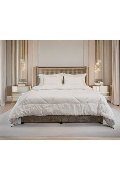 Gentelle Hotel-Quality Microfiber Duvet 250x230 cm | White | Ultra-Soft & Hypoallergenic