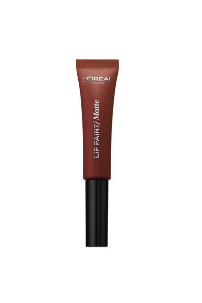 L'Oreal Paris Ruj de buze lihid, Loreal, Lip Paint Matte, 213 Stripped Brown