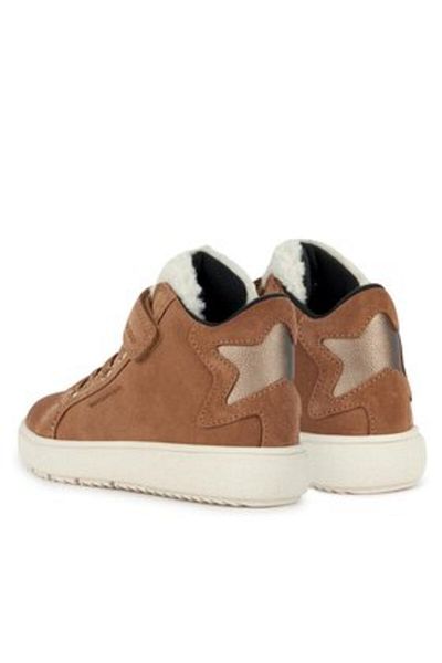 Geox girls' sneakers J36HYC-022BH brown