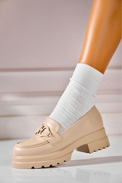 Joana Women's casual shoes Beige made of ecological leather Mairely