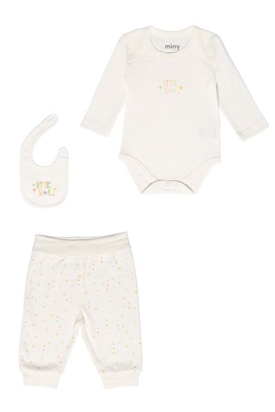 Miny Center Unisex Baby 3-Piece Body Set