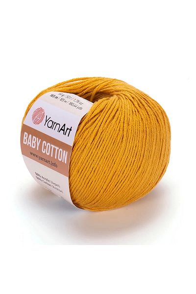Yarnart Baby Cotton - Baby Hand Knitting Thread Dark Yellow-433