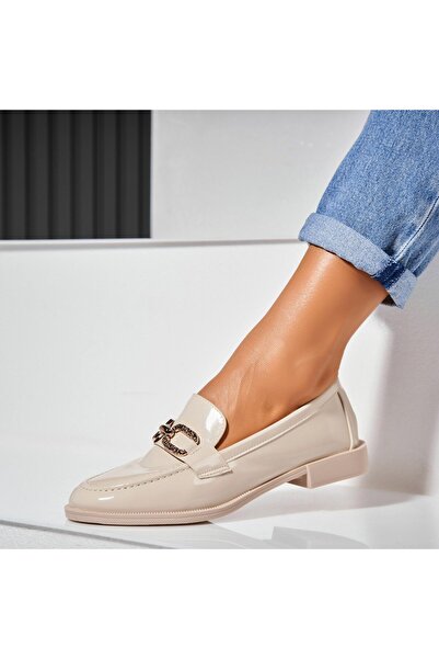 Joana Γυναικεία Casual Παπούτσια Μπεζ από Οικολογικό Λουστρίνι Kasra