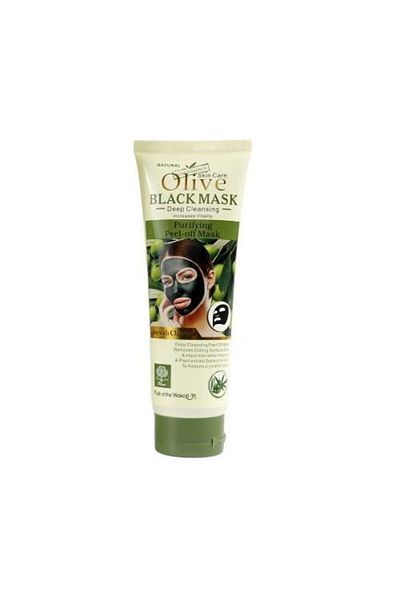 wokali Masca de Fata cu Carbune Activ, Masline si Vitamina E & B, Wokali, Μαύρη μάσκα ελιάς, 130 ml