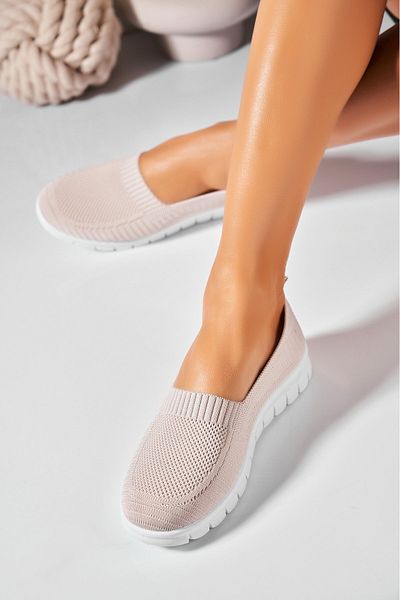 Joana Women's casual shoes Beige made of Everlie Textile