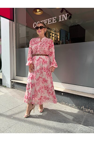 ELİSA Çiçekli Şifon Elbise