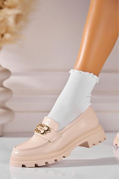 Joana Women's casual shoes Beige made of ecological leather Kailina