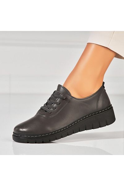 Joana Pantofi dama casual Gri din Piele Ecologica Peony
