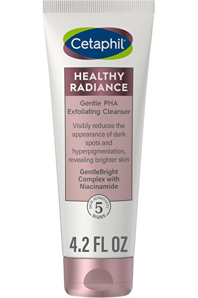 Cetaphil Healthy Radiance Gentle Exfoliating Cleanser Face Wash, 4.2 oz