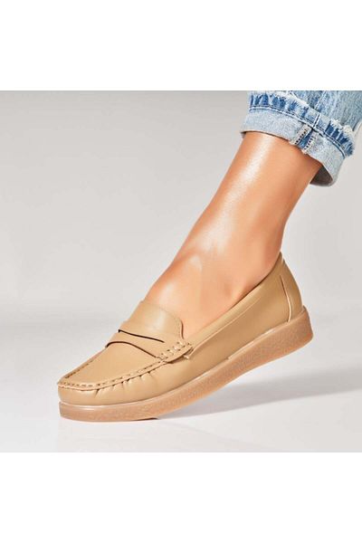 Joana Women's casual shoes Khaki made of Awsa Eco-leather