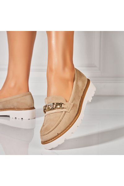 Joana Women's casual shoes Khaki made of Ajay Eco-leather