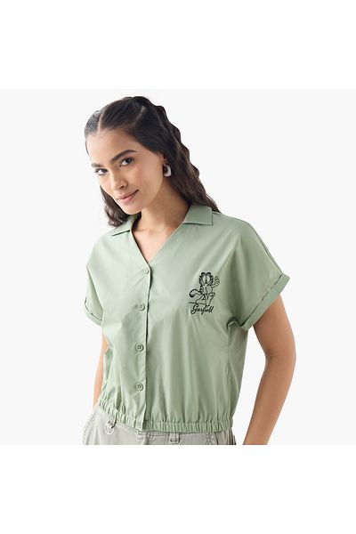 SP Characters Garfield Detail Shirt with Elasticated Hem