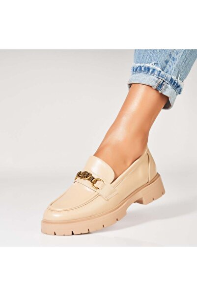 Joana Γυναικεία casual παπούτσια μπεζ από οικολογικό δέρμα Nandhi