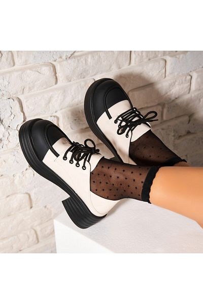 Joana Women's Casual Beige Shoes Made of Patent Leather Patsy