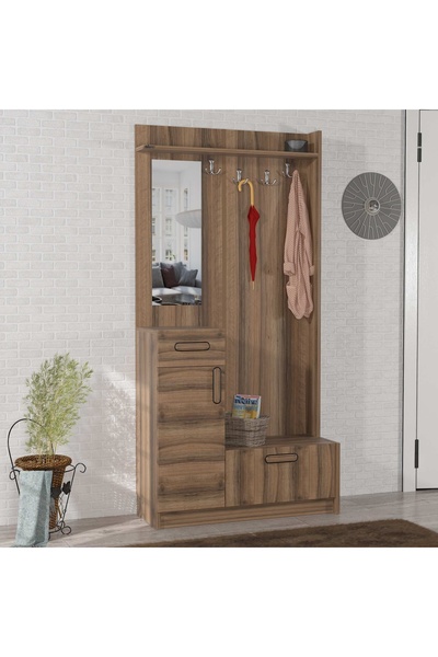 Abre VM-36 DORE CEVİZ PORTMANTO VESTİYER