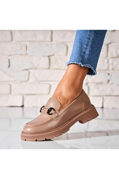 Joana Women's casual shoes Khaki made of Erina Eco-leather