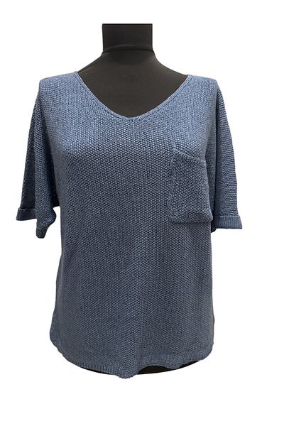 PHUTİ COLLECTION Merserized Pocket Detail Bluz