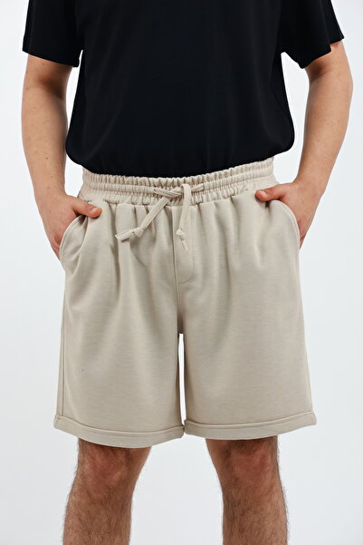 OXVİN Capsule Erkek Comfort Fit Pike  Duble Paça Şort Bermuda