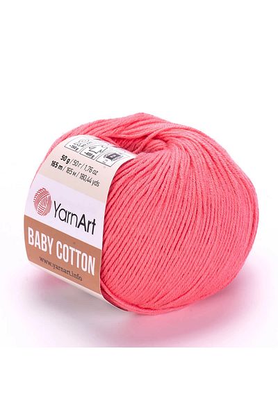 Yarnart Baby Cotton - Baby Hand Knitting Νήματα Salmon-420