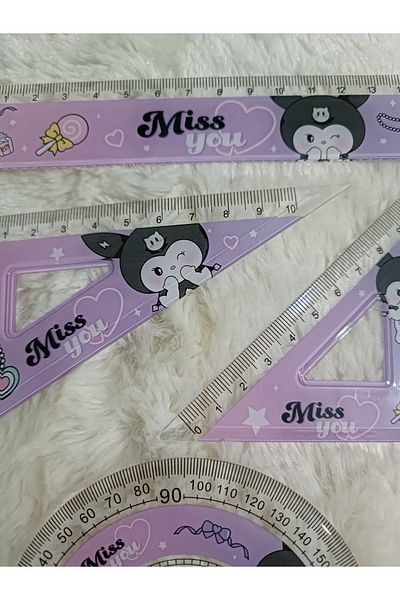 SANRIO Kuromi Kitty Ruler Set