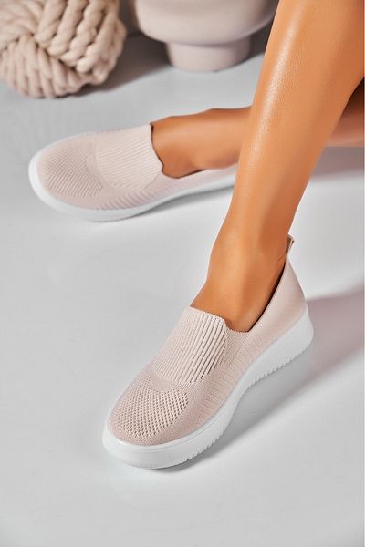 Joana Women's casual shoes Beige made of Nadya Textile