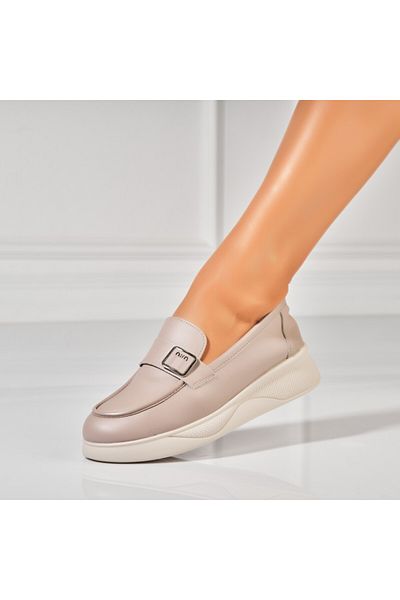 Joana Women's casual Khaki shoes made of Phoebe Eco-leather