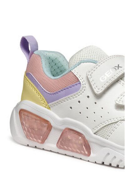 Geox girls' sneakers J55HPA-014BU white