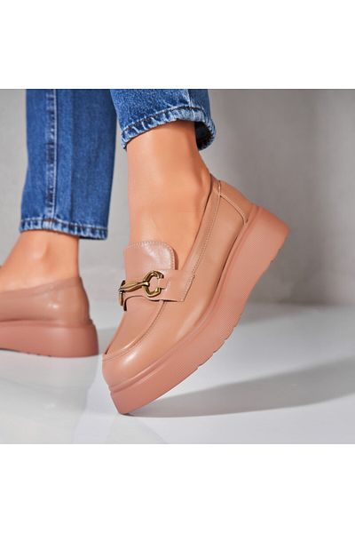 Joana Women's casual shoes Khaki made of Kiyah Eco-leather