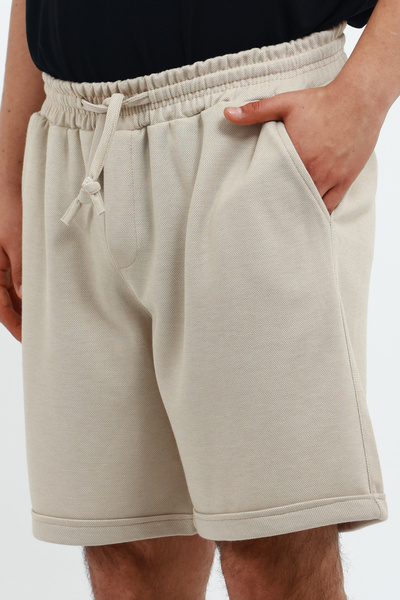 OXVİN Capsule Erkek Comfort Fit Pike  Duble Paça Şort Bermuda