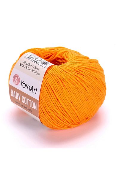 Yarnart Baby Cotton - Baby Hand Knitting νήμα ανοιχτό πορτοκαλί-425