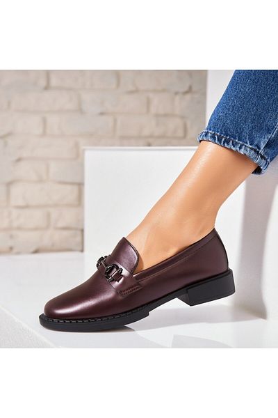 Joana Women's casual shoes Brown made of ecological leather Ayson
