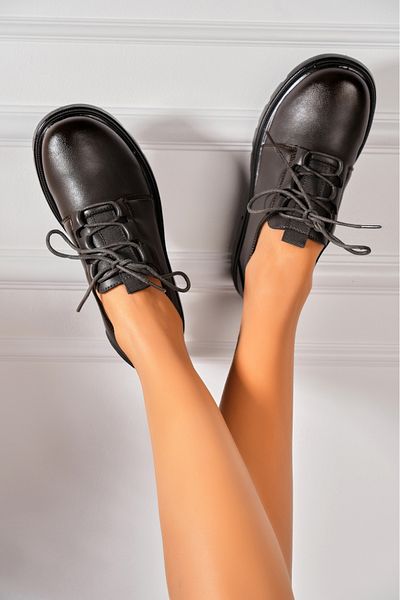 Joana Pantofi dama casual Gri din Piele Ecologica Brenya