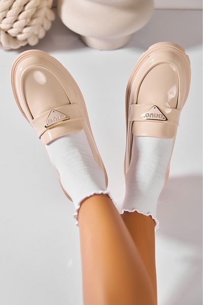 Joana Women's Casual Shoes Beige Patent Leather Safire