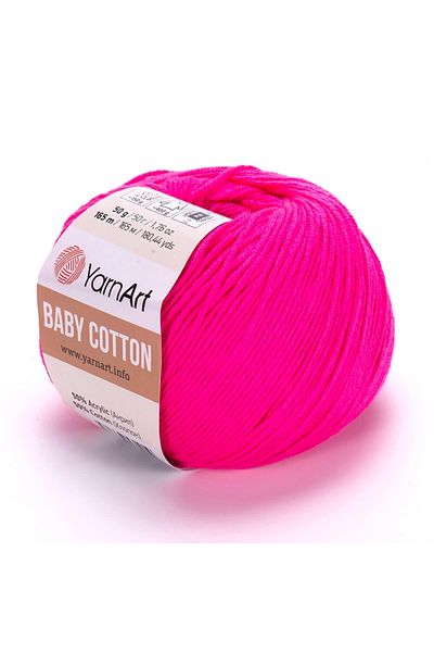 Yarnart Baby Cotton - Baby Hand Knitting νήμα Fuchsia-422