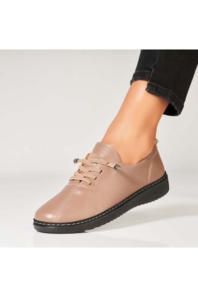 Joana Women's casual shoes Camel made of Emmere Eco-leather