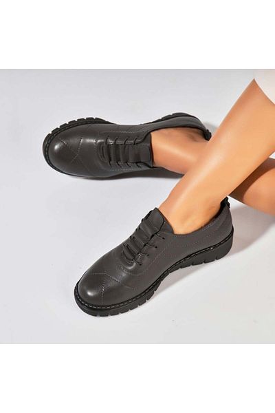 Joana Pantofi dama casual Gri din Piele Ecologica Avaley